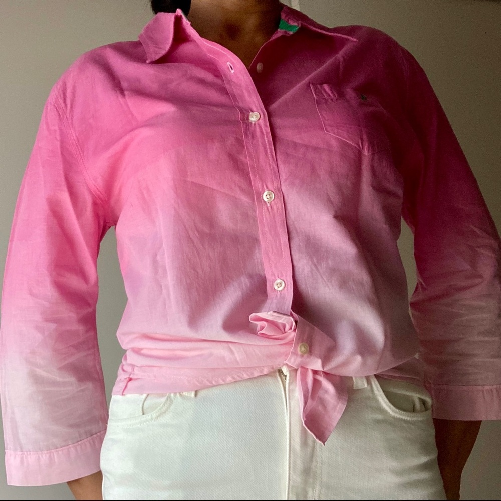 Vintage Gradient Button Down Shirt - image 2
